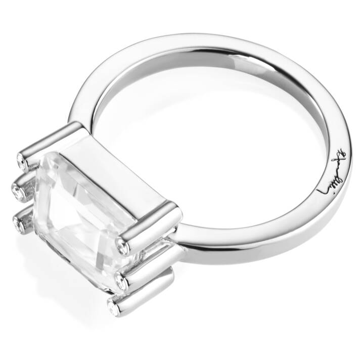 Beautiful Dreamer - Crystal Quartz Ring Hvidguld i gruppen Ringe / Diamantringe hos SCANDINAVIAN JEWELRY DESIGN (13-102-01824)