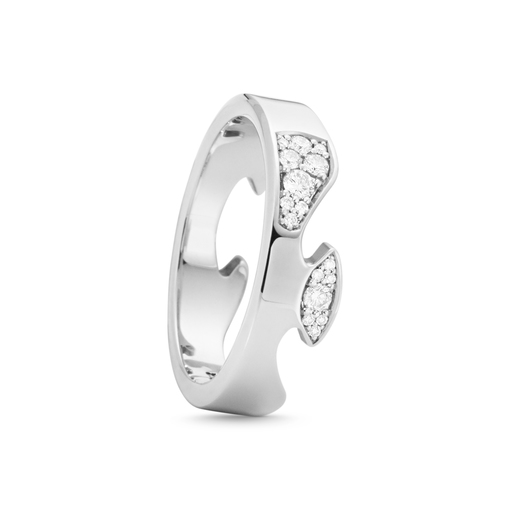 FUSION END Ring Diamant (Hvidguld) i gruppen Ringe / Ringe i hvidguld hos SCANDINAVIAN JEWELRY DESIGN (20001062)