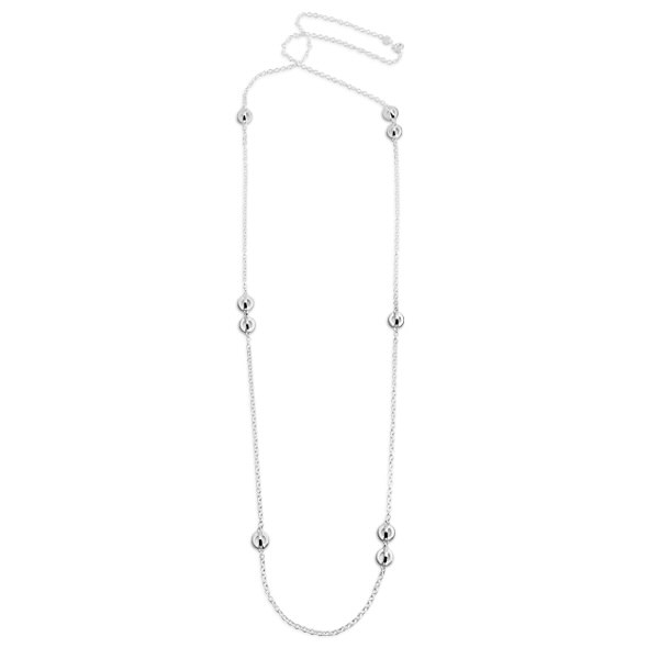 Orbit Long Halskæde Sølv 90 cm i gruppen Halskæde / Sølvhalskæde hos SCANDINAVIAN JEWELRY DESIGN (S411)