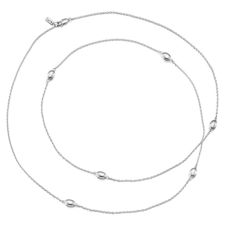 Love Bead Long - Sølv Halskæde Sølv 85 cm i gruppen Halskæde / Sølvhalskæde hos SCANDINAVIAN JEWELRY DESIGN (10-100-01207-0000)
