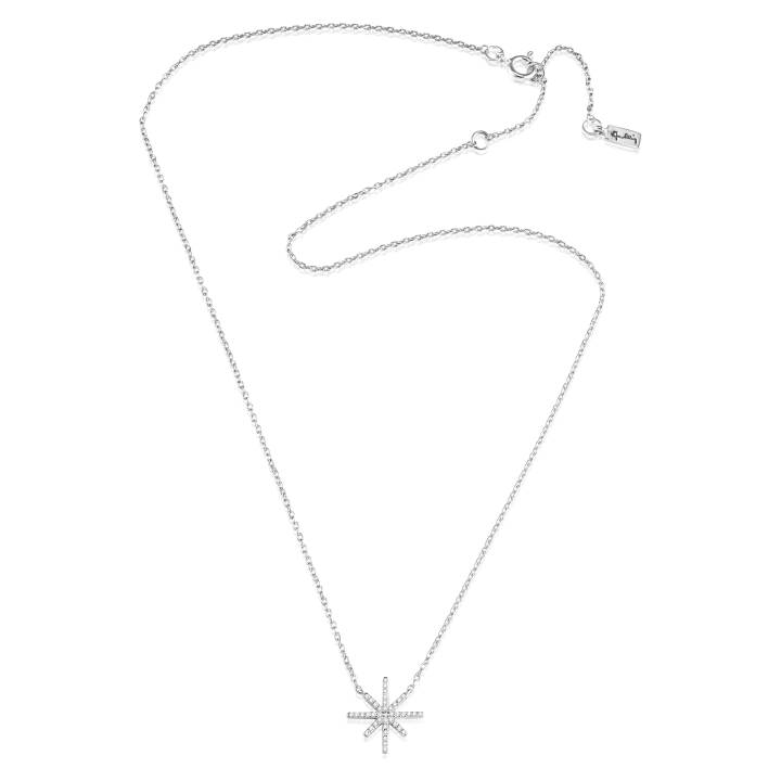 Beam & Stars Single Halskæde Sølv 42-45 cm i gruppen Halskæde / Diamanthalskæde hos SCANDINAVIAN JEWELRY DESIGN (10-100-01954-4245)