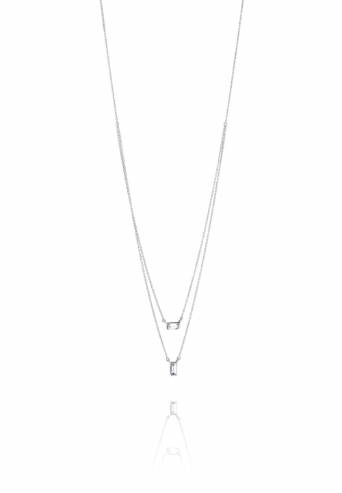 A Clear Dream Stud Halskæde Sølv 40-45 cm i gruppen Halskæde / Sølvhalskæde hos SCANDINAVIAN JEWELRY DESIGN (10-100-01988-4045)