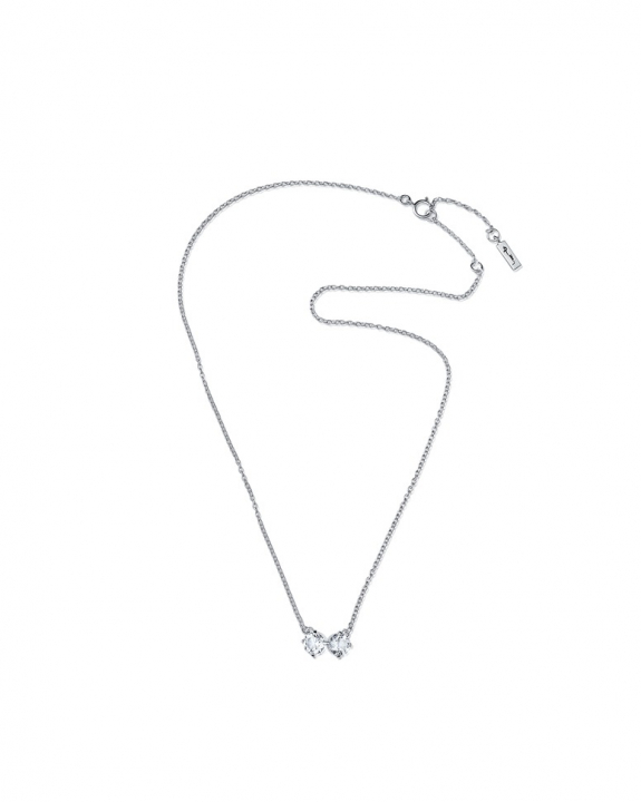 The Mountain & I Halsband Silver Crystal Quartz 40-45 cm i gruppen Halskæde / Sølvhalskæde hos SCANDINAVIAN JEWELRY DESIGN (10-100-02091-4045)