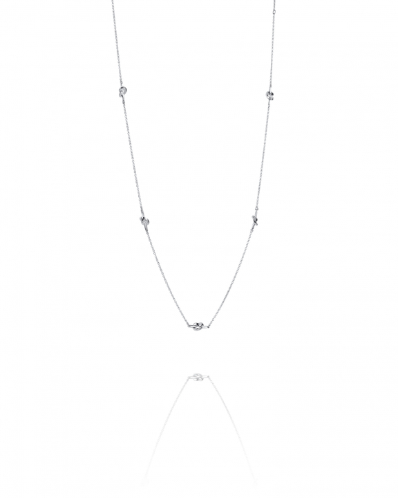 Love Knot Flow Necklace i gruppen Halskæde / Sølvhalskæde hos SCANDINAVIAN JEWELRY DESIGN (10-100-02172-0000)