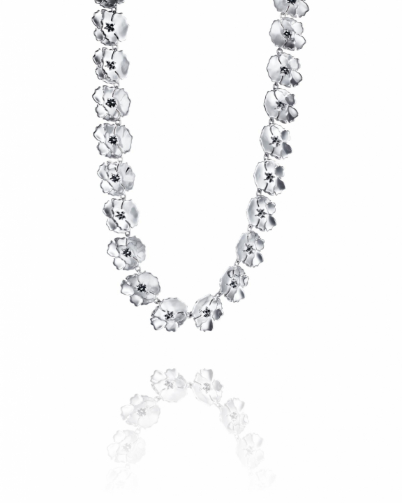 Anemone Collier Silver i gruppen Halskæde / Sølvhalskæde hos SCANDINAVIAN JEWELRY DESIGN (10-100-02338-0040)