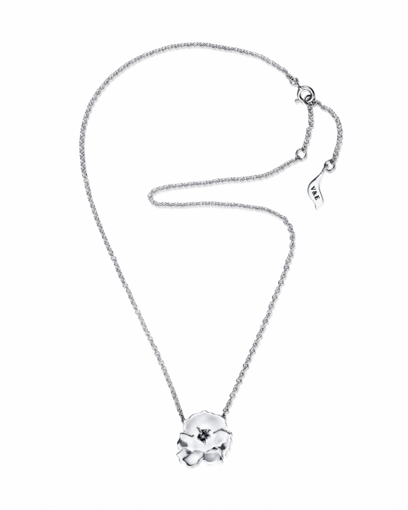 Anemone Necklace Silver i gruppen Halskæde / Sølvhalskæde hos SCANDINAVIAN JEWELRY DESIGN (10-100-02339-4045)