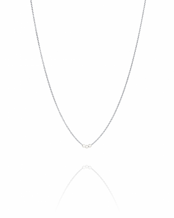 My Little Pearl Necklace Silver i gruppen Halskæde / Sølvhalskæde hos SCANDINAVIAN JEWELRY DESIGN (10-100-02373-4045)