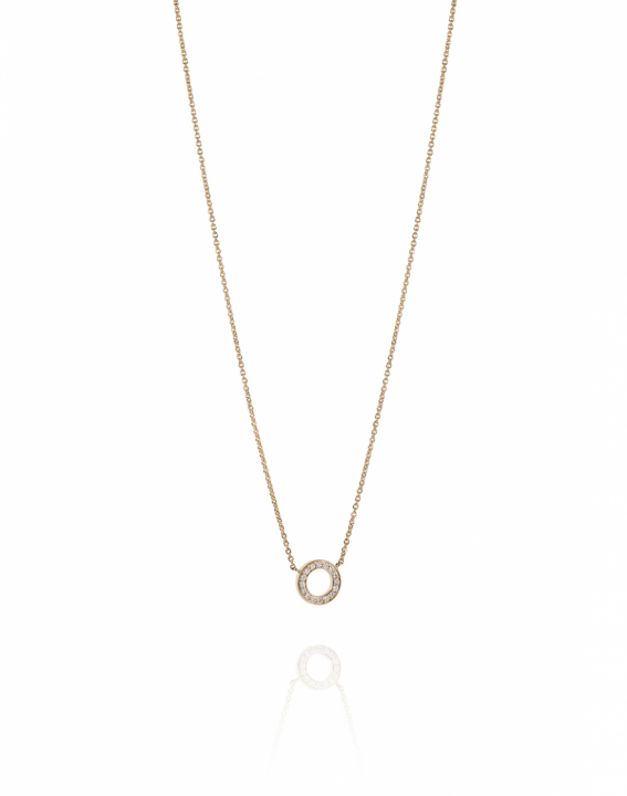 Circle Of Love Halskæde Guld 42-45 cm i gruppen Halskæde / Diamanthalskæde hos SCANDINAVIAN JEWELRY DESIGN (10-101-02001-4245)