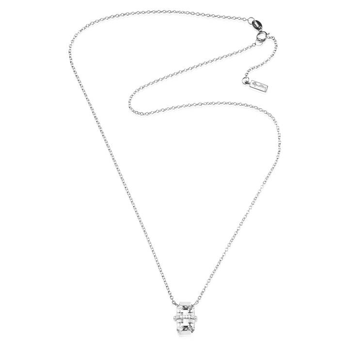 Little Bend Over - Crystal Quar Halskæde Hvidguld 42-45 cm i gruppen Halskæde / Diamanthalskæde hos SCANDINAVIAN JEWELRY DESIGN (10-102-01957-4245)