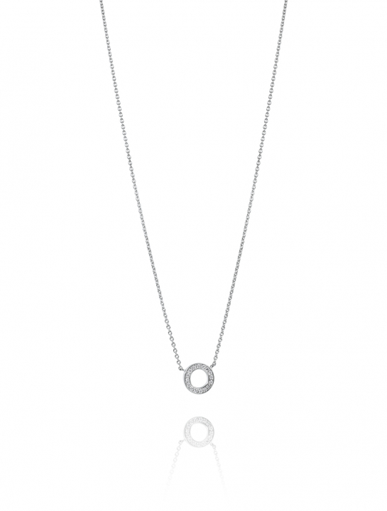 Circle Of Love Halskæde Hvidguld 42-45 cm i gruppen Halskæde / Diamanthalskæde hos SCANDINAVIAN JEWELRY DESIGN (10-102-02001-4245)
