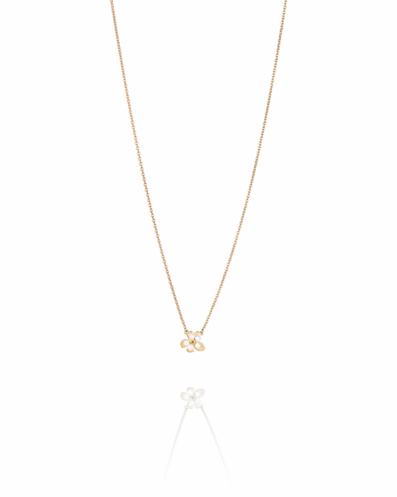 Forget-Me-Not Necklace Goldplated Silver i gruppen Øreringe / Perleøreringe hos SCANDINAVIAN JEWELRY DESIGN (10-108-02345-4045)