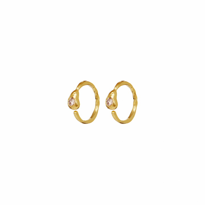 Beth Earrings Gold i gruppen Øreringe / Guldøreringe hos SCANDINAVIAN JEWELRY DESIGN (10003A)