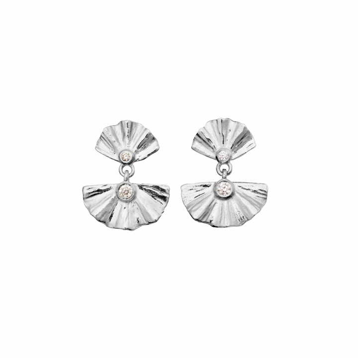 Odile Earrings Silver i gruppen Øreringe hos SCANDINAVIAN JEWELRY DESIGN (10039C)
