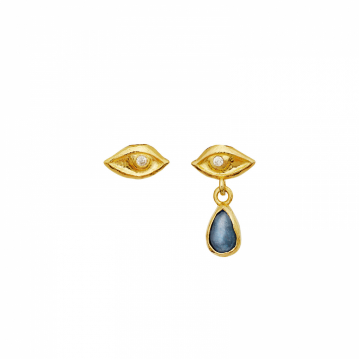 Louise Earrings Gold i gruppen Øreringe / Guldøreringe hos SCANDINAVIAN JEWELRY DESIGN (10040A)