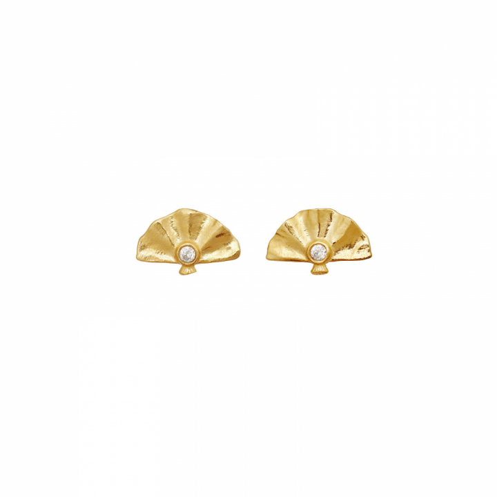 Fantine Earrings Gold i gruppen Øreringe / Guldøreringe hos SCANDINAVIAN JEWELRY DESIGN (10046A)