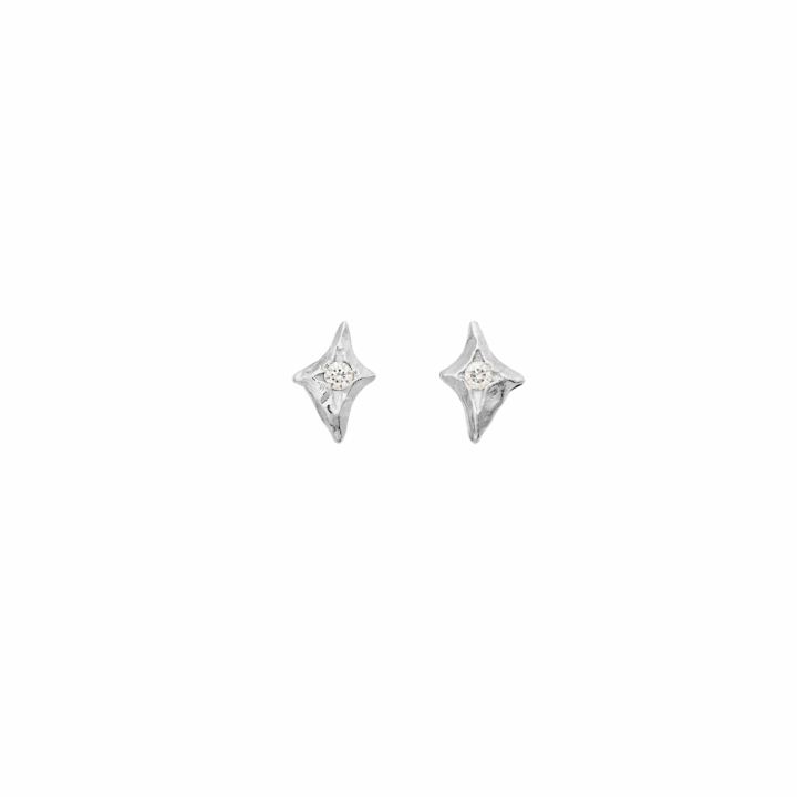 Sylfide Earrings Silver i gruppen Øreringe / Sølvøreringe hos SCANDINAVIAN JEWELRY DESIGN (10047C)