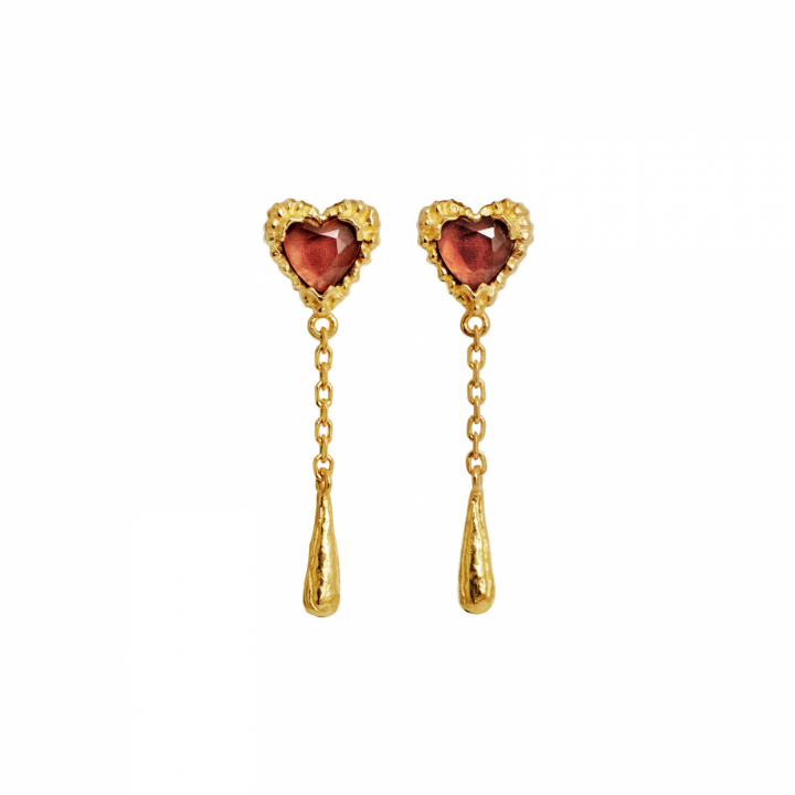 Lady Earrings Gold i gruppen Øreringe / Guldøreringe hos SCANDINAVIAN JEWELRY DESIGN (10050A)