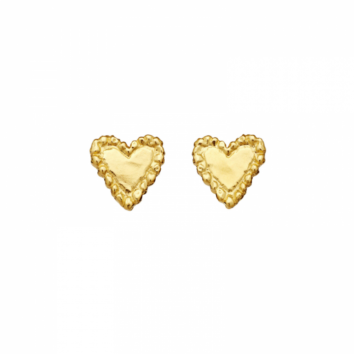 Julie Earrings Gold i gruppen Øreringe / Guldøreringe hos SCANDINAVIAN JEWELRY DESIGN (10051A)