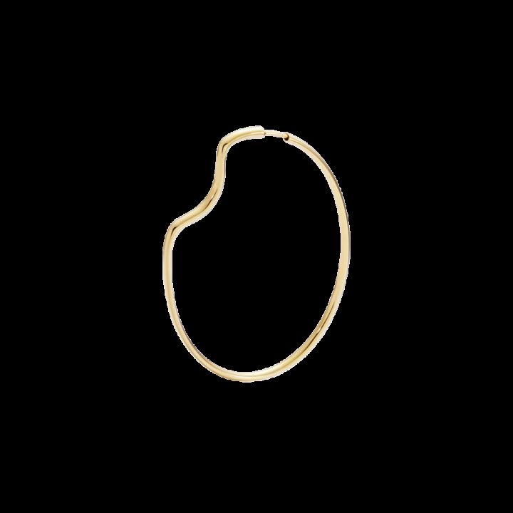 Copenhagen 50 Hoop Goldplated Silver i gruppen Øreringe / Guldøreringe hos SCANDINAVIAN JEWELRY DESIGN (101032YG-50)