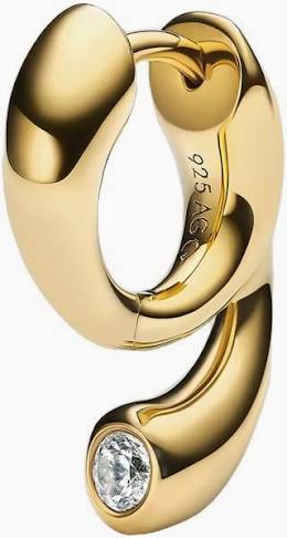 Mermaid Pool Huggies Gold (ONE) i gruppen Øreringe / Guldøreringe hos SCANDINAVIAN JEWELRY DESIGN (101095YG)