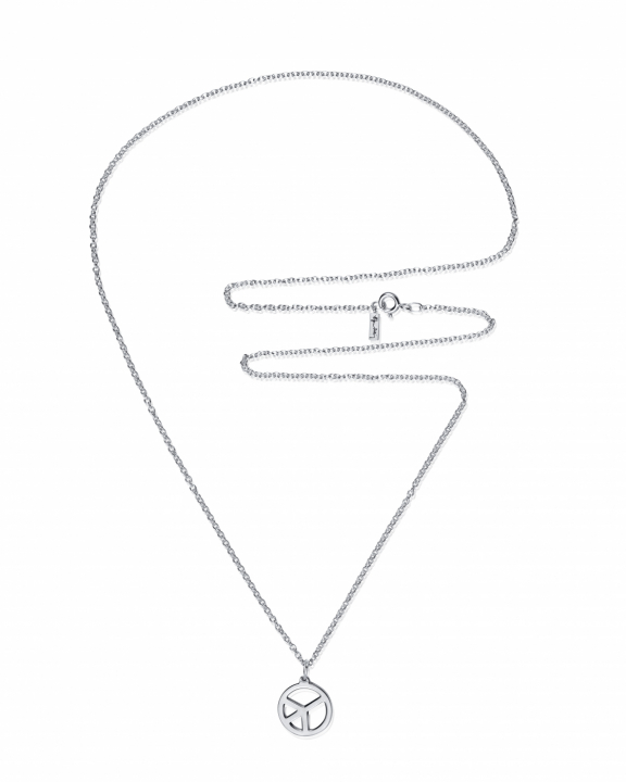 New Peace Pendant Silver i gruppen Halskæde / Sølvhalskæde hos SCANDINAVIAN JEWELRY DESIGN (11-100-02399)