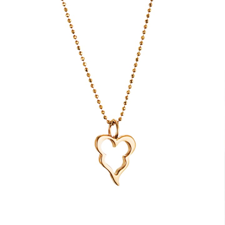 Product Image for Efva Attling Little Crazy Heart Halskæde Gold 40 cm