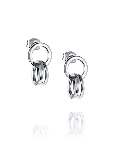 Messy rings ear Earrings Silver i gruppen Øreringe / Sølvøreringe hos SCANDINAVIAN JEWELRY DESIGN (12-100-02361-0000)