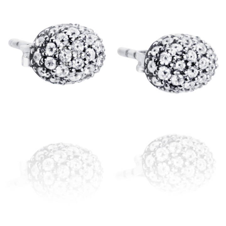 Love Bead - Diamonds Ørering Hvidguld i gruppen Øreringe / Diamantøreringe hos SCANDINAVIAN JEWELRY DESIGN (12-102-00454-0000)