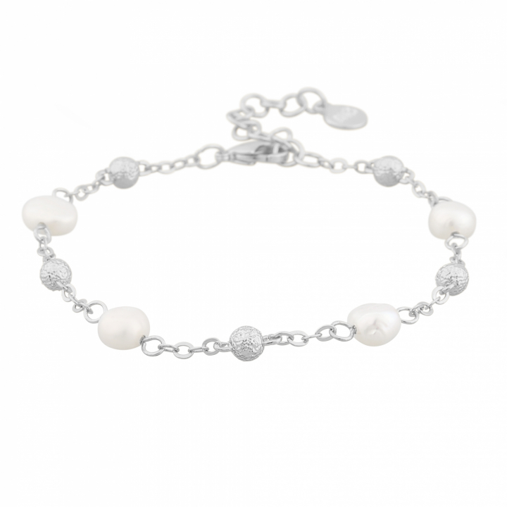 Florence pearl chain Armbånd Sølv i gruppen Armbånd / Sølvarmbånd hos SCANDINAVIAN JEWELRY DESIGN (1256-3900-010-ONE)