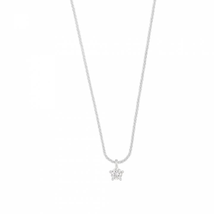 Product Image for SNÖ OF SWEDEN Helsinki small stone pendant Halskæde 42 Sølv