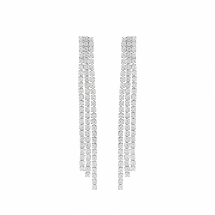 Product Image for SNÖ OF SWEDEN Essence small tassel ear Sølv/clear-Onesize