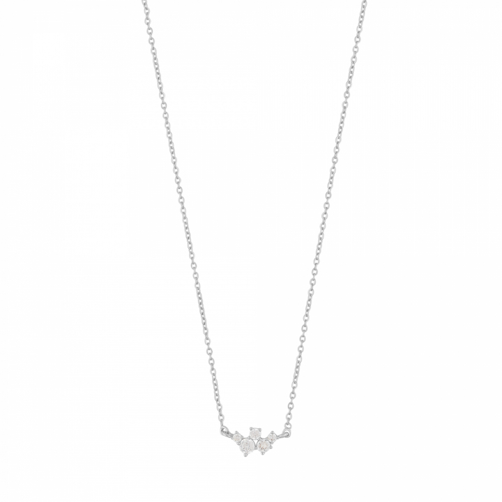 Product Image for SNÖ OF SWEDEN Copenhagen small chain neck 42 Sølv/clear-42cm