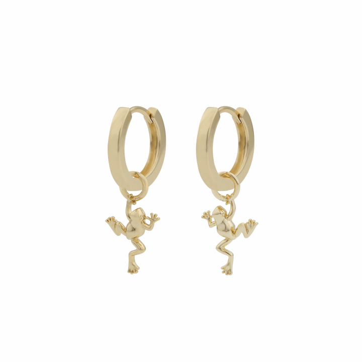 Product Image for SNÖ OF SWEDEN Fairytale frog ring ear plain Gold-Onesize