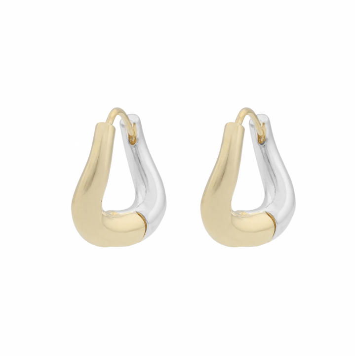 South irregular ring ear Gold/mix plain-Onesize i gruppen Øreringe / Guldøreringe hos SCANDINAVIAN JEWELRY DESIGN (1285-6300-261-ONE)