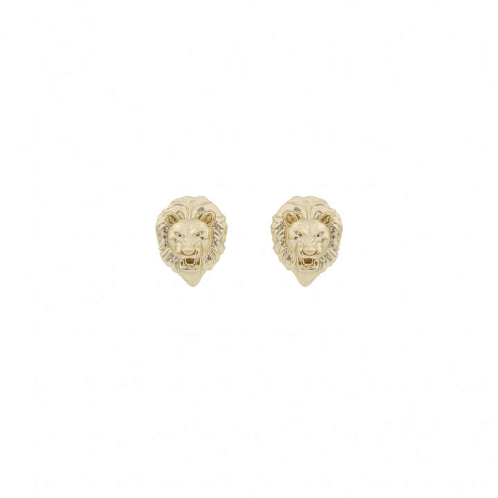 Oz lion ear plain Gold-Onesize i gruppen Øreringe / Guldøreringe hos SCANDINAVIAN JEWELRY DESIGN (1286-6100-257-ONE)