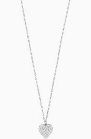 NORTH SMALL HEART Necklace i gruppen Halskæde / Sølvhalskæde hos SCANDINAVIAN JEWELRY DESIGN (1289-0145-012-45)