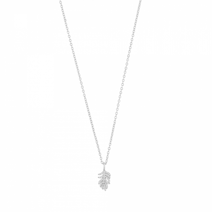 North pendant neck 50 Sølv/clear-50 cm i gruppen Halskæde / Sølvhalskæde hos SCANDINAVIAN JEWELRY DESIGN (1289-0350-012-50)