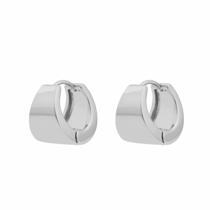 Product Image for SNÖ OF SWEDEN East wide oval ear plain Sølv-Onesize