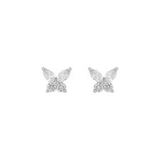 Meya Butterfly small Earrings Silver i gruppen Øreringe / Sølvøreringe hos SCANDINAVIAN JEWELRY DESIGN (1293-8000-012)