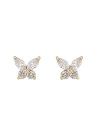 Meya Butterfly small Earrings Gold i gruppen Øreringe / Guldøreringe hos SCANDINAVIAN JEWELRY DESIGN (1293-8000-251)