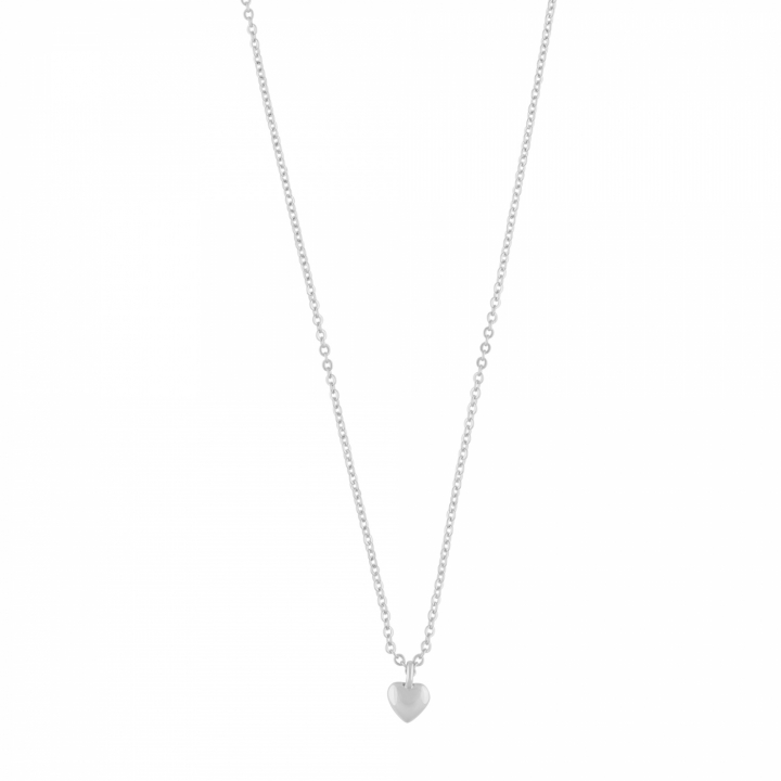 Brooklyn small heart pendant neck 42 Sølv i gruppen Halskæde / Sølvhalskæde hos SCANDINAVIAN JEWELRY DESIGN (1295-0542-256)
