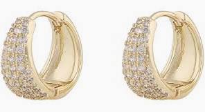 Brooklyn oval ring Earring Gold i gruppen Øreringe / Guldøreringe hos SCANDINAVIAN JEWELRY DESIGN (1295-6600-251)