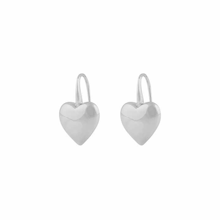Brooklyn heart short ear Sølv i gruppen Øreringe / Sølvøreringe hos SCANDINAVIAN JEWELRY DESIGN (1295-7100-256)