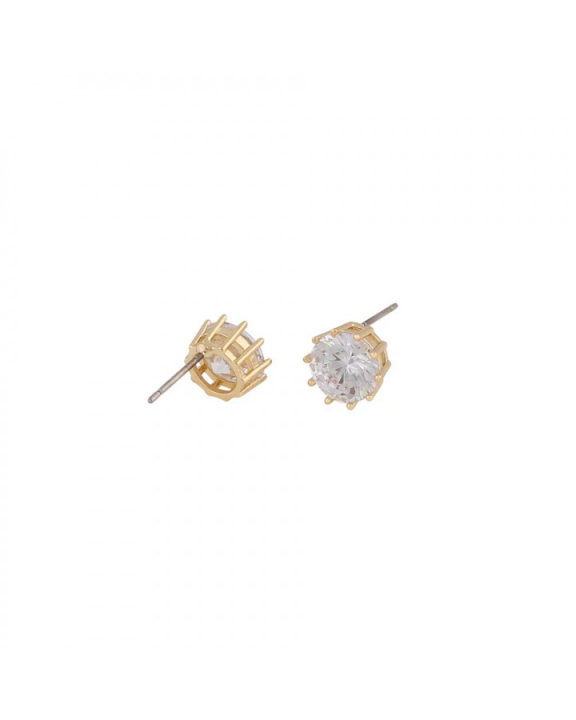 Lise small stone ear gold clear i gruppen Øreringe / Guldøreringe hos SCANDINAVIAN JEWELRY DESIGN (1297-7500-251)