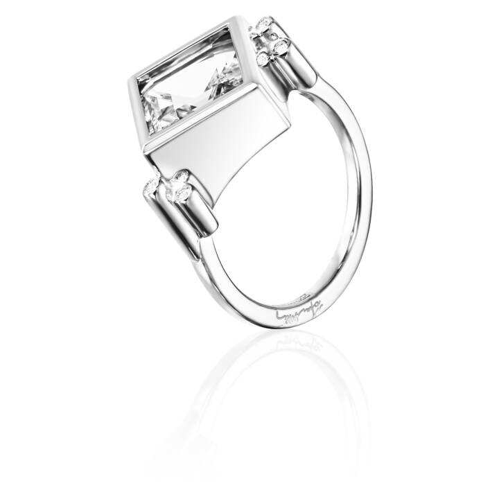 Shiny Memory - Crystal Quartz Ring Sølv i gruppen Ringe / Sølvringe hos SCANDINAVIAN JEWELRY DESIGN (13-100-01904)