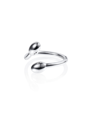 Love Bead Twin Ring Silver i gruppen Ringe / Sølvringe hos SCANDINAVIAN JEWELRY DESIGN (13-100-02180-0000)