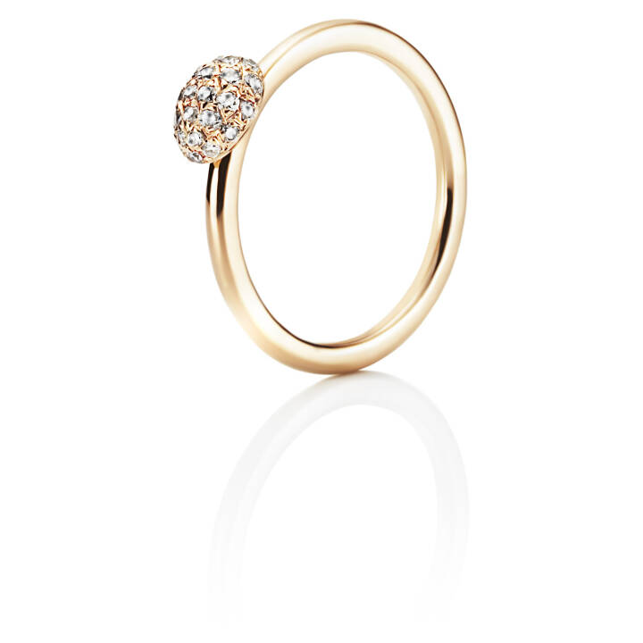 Love Bead - Diamonds Ring Guld i gruppen Ringe / Guldringe hos SCANDINAVIAN JEWELRY DESIGN (13-101-00440)