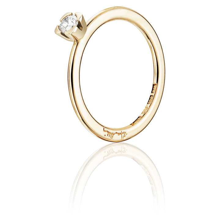 Love Bead Wedding 0.19 ct diamant Ring Guld i gruppen Ringe / Forlovelses- og vielsesringe hos SCANDINAVIAN JEWELRY DESIGN (13-101-00455)