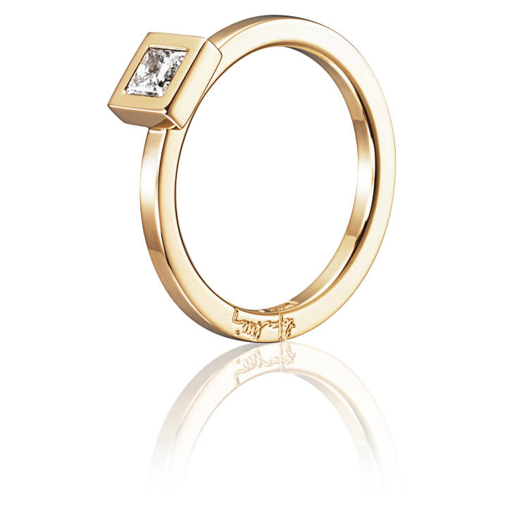 Princess Wedding Thin 0.30 ct diamant Ring Guld i gruppen Ringe / Forlovelses- og vielsesringe hos SCANDINAVIAN JEWELRY DESIGN (13-101-01116)