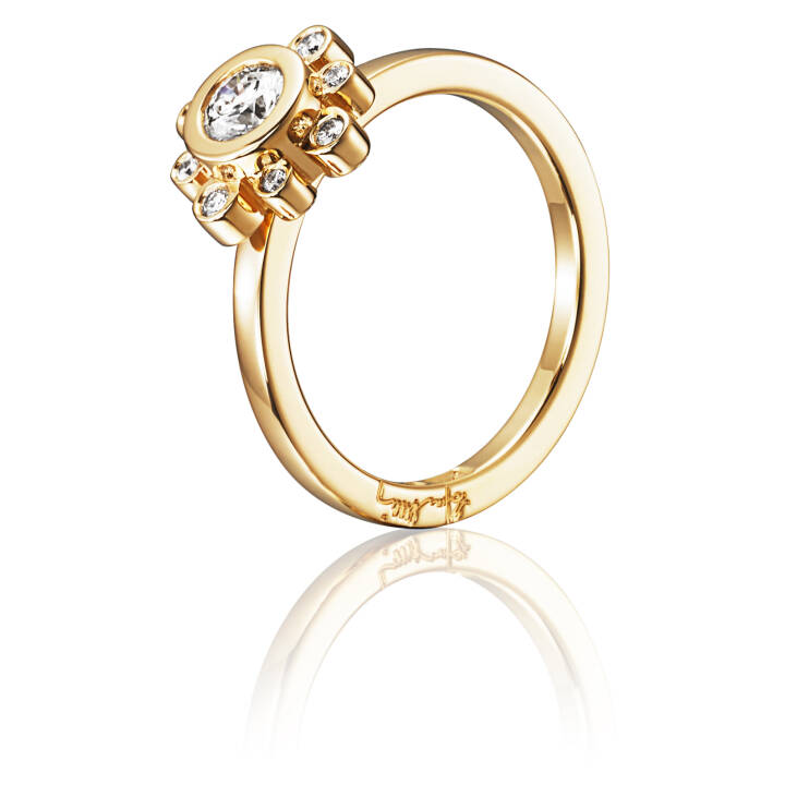 Sweet Hearts Crown 0.30 ct diamant Ring Guld i gruppen Ringe / Diamantringe hos SCANDINAVIAN JEWELRY DESIGN (13-101-01161)